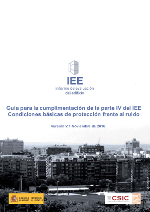 Guía para la cumplimentación de la parte IV del IEE Condiciones básicas de protección frente al ruido